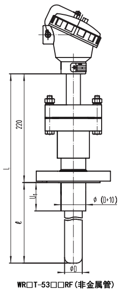 固定法蘭非金屬管熱風(fēng)爐熱電偶結(jié)構(gòu)尺寸 固定法蘭非金屬管熱風(fēng)爐熱電偶結(jié)構(gòu)尺寸