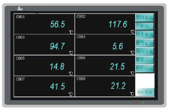 SWP-HMI觸摸屏的無紙記錄儀功能 SWP-HMI觸摸屏的無紙記錄儀功能
