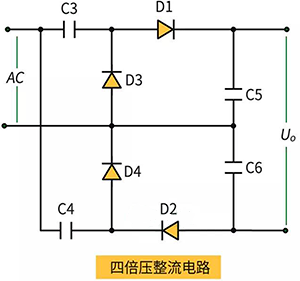 四倍壓整流電路 四倍壓整流電路