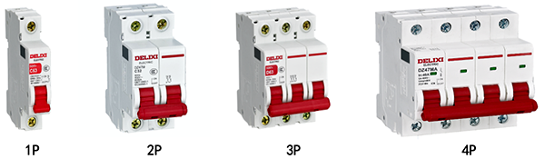 微型斷路器按級(jí)數(shù)分類