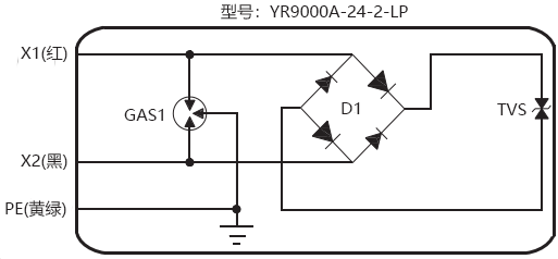 二線制現(xiàn)場(chǎng)儀表用信號(hào)電涌保護(hù)器原理圖