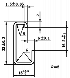 G32型安裝導(dǎo)軌尺寸 G32型安裝導(dǎo)軌尺寸