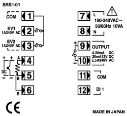 SRS1數字調節器接線圖 SRS1數字調節器接線圖